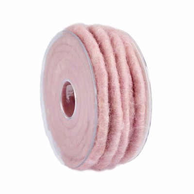 Filzkordel mit Draht in rosa 9mm